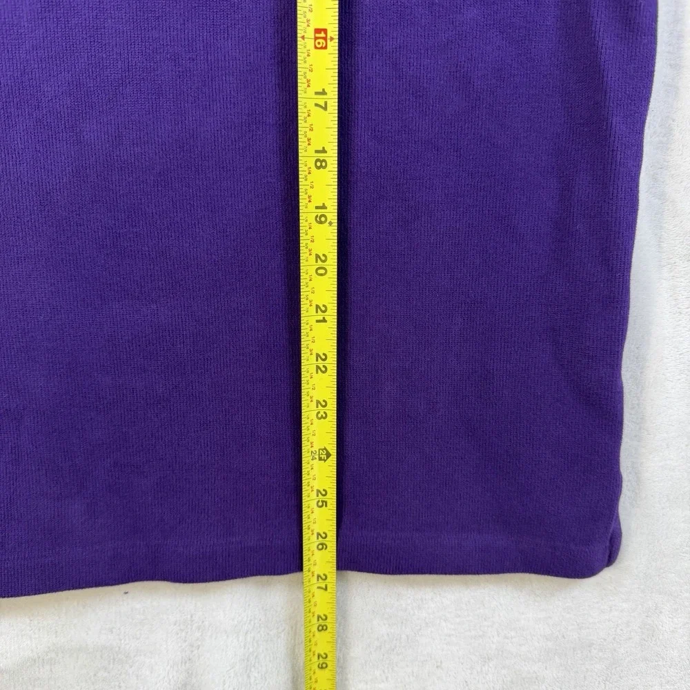 Polo Ralph Lauren Purple 1/4 Zip Pullover Long Sleeve Sweater Men's Medium
